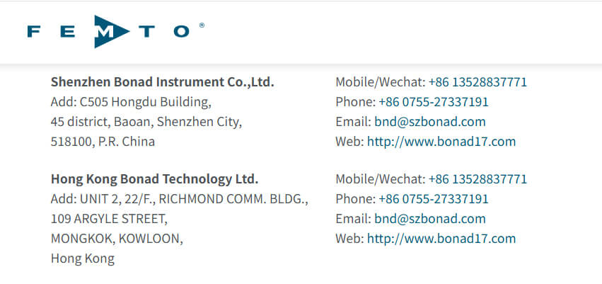 熱烈祝賀博納德取得德國FEMTO公司授權(quán)代理商資格